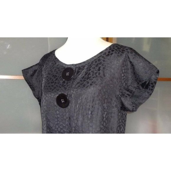 Tracy Reese Frock! Little Black Silk Dress NEW - Picture 6 of 7